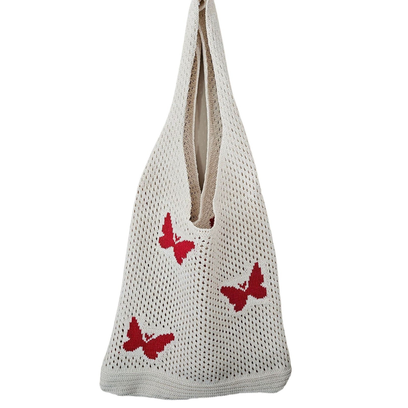 Bolso Tote Tejido Calado de Gran Capacidad de Poliéster Diseño Tejido para Uso Diario image 7