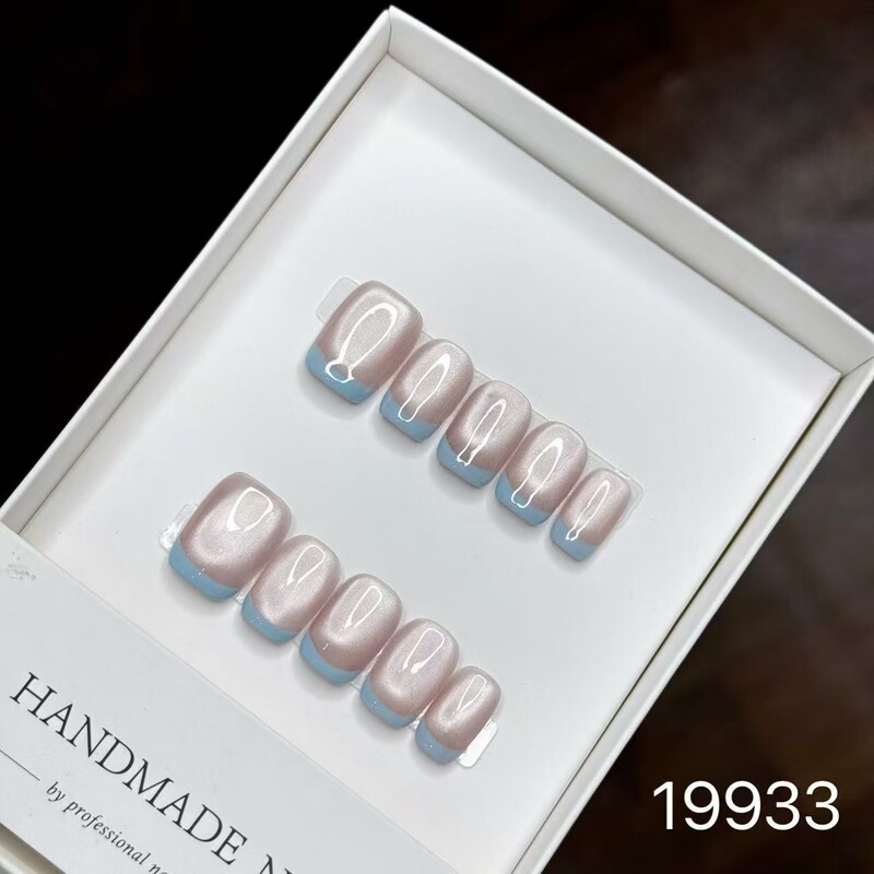 Jingfangyan Handmade Wearable Manicure Stickers Wearable Manicure Fake Nails Short Style Beautiful and Elegant Jingfangyan Handmade Wearable Manicure Stickers Wearable Manicure Fake Nails Short Style Beautiful and Elegant