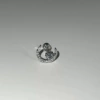 Curved Moon Star Earrings Single