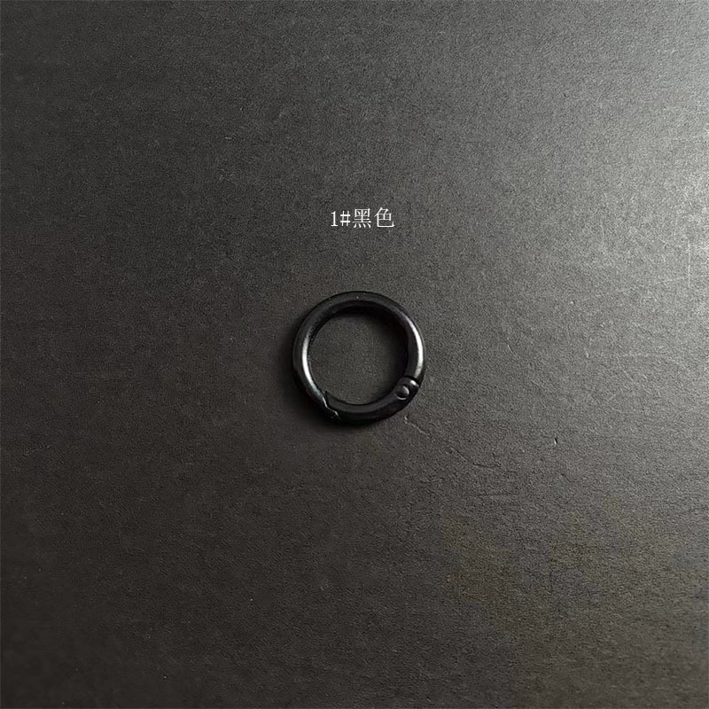 现货烤漆锌合金弹簧圈包包小圆挂扣饰品配件开口弹簧扣彩色弹簧圈|undefined