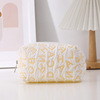 Brand capacious pencil case, high quality Japanese cute cosmetic bag, storage bag for leisure, English letters