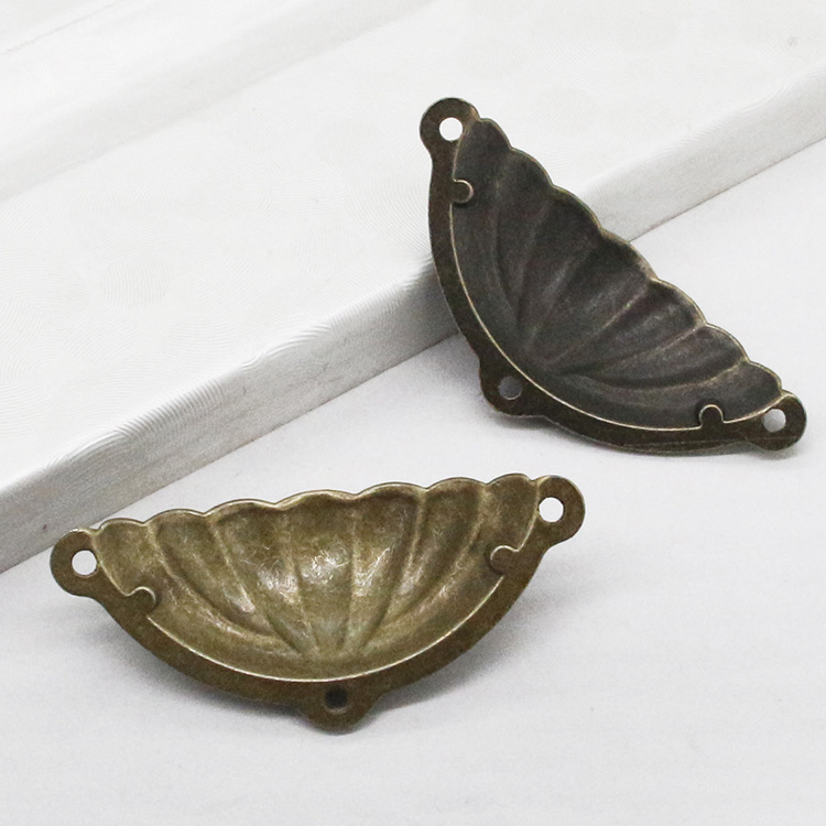 Zinc alloy hand -drawn drawer hand -made antique furniture wooden…