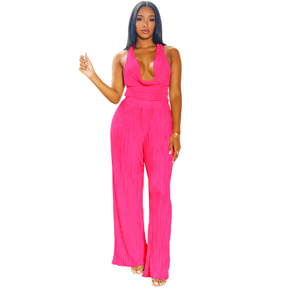 Daily Women's Sexy Solid Color Spandex Polyester Pocket Pants Sets Pants Sets display picture 18