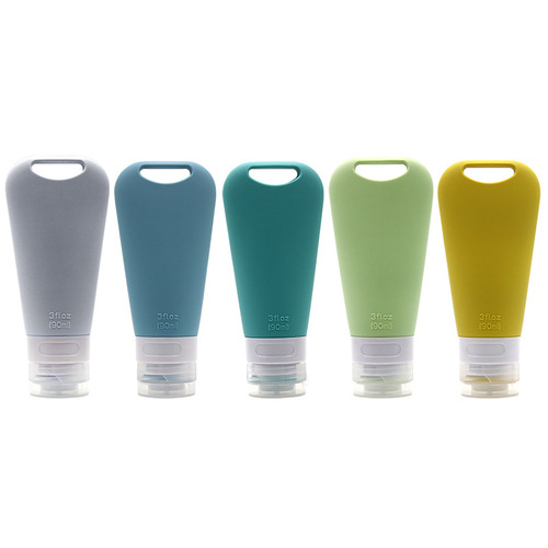 Creative silicone partition bottle travel bottle set bottle storage shampoo silicone bottle squeeze bottle Amazon silicone supply