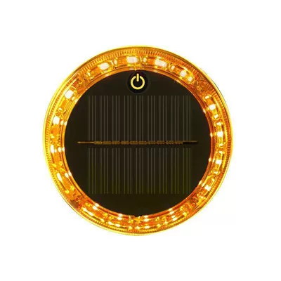 Car Anti-Rear Collision Glare Truck Night Width Tail Light Strong Magnet Anti-Theft Solar Strong Magnetic Warning Flash Light (Other lights) - yellow-flashing-warning-light-strong-magnetic-type-1-piece
