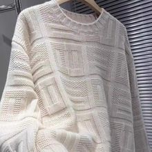 欧洲站高端早秋冬季2025新款女装高级感穿搭上衣白色时尚毛衣欧货