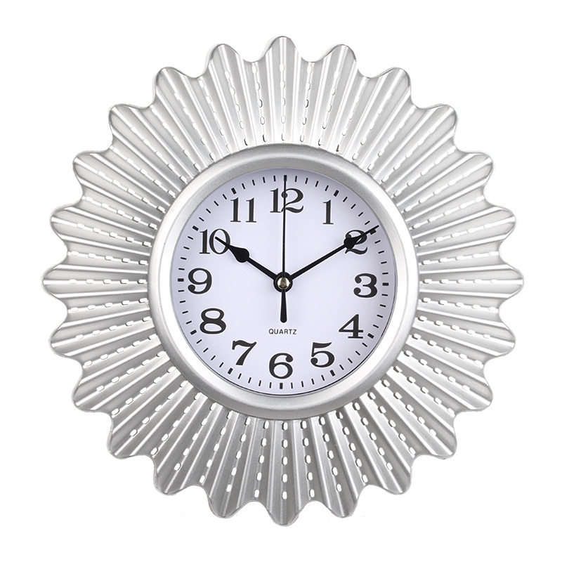 Fábrica original de Amazon al por mayor relojes europeos relojes de pared sala de estar silenciosa casa simple moda relojes de cuarzo pared