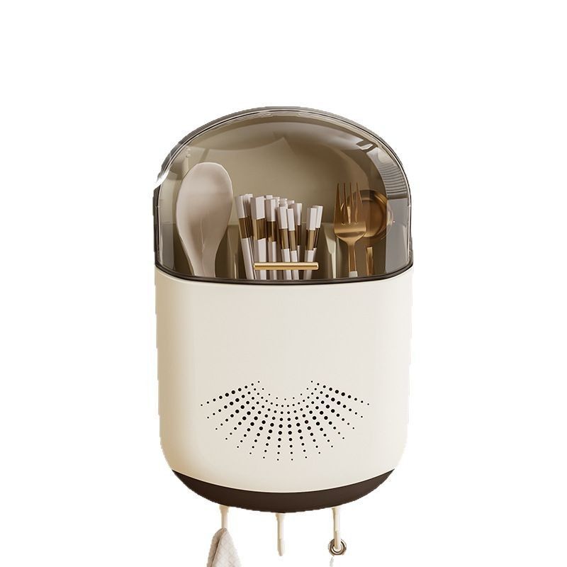 palillos barril de palillos sin perforación estante de cocina cuchara de almacenamiento barril de plástico tipo pared de drenaje palillos de almacenamiento