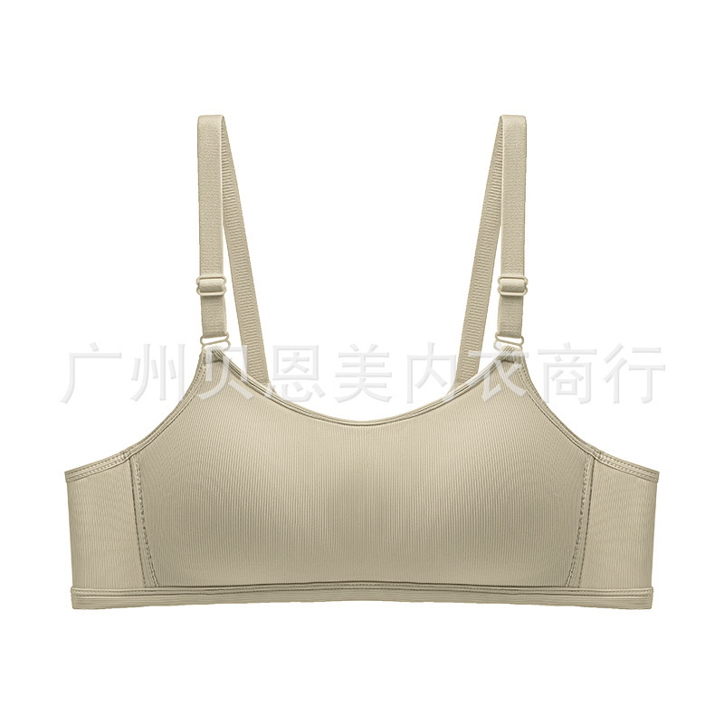 汕头内衣薄款夏季舒适透气无痕抹胸无钢圈上托聚拢防走光美背文胸|undefined