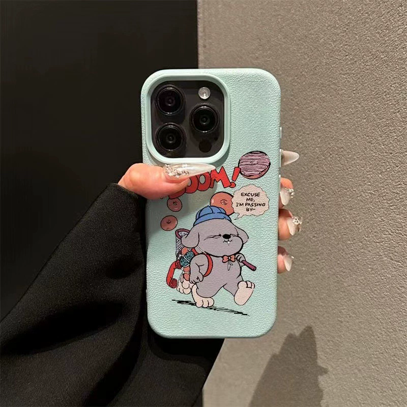 Чехол для телефона (Apple) для iPhone 11–16, матовый с тиснением «личи», тонкая защитная накладка