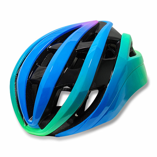 Bicycle riding helmet colorful gradient color ultra-light ventilated breathable summer helmet bicycle helmet