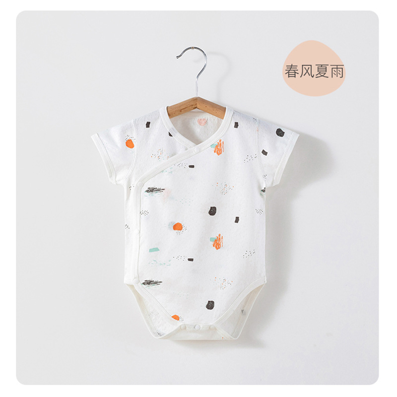 Bebé recién nacido vaina algodón recién nacido bebé primavera y otoño invierno ropa manga larga tocando fondo sin hueso mono mameluco