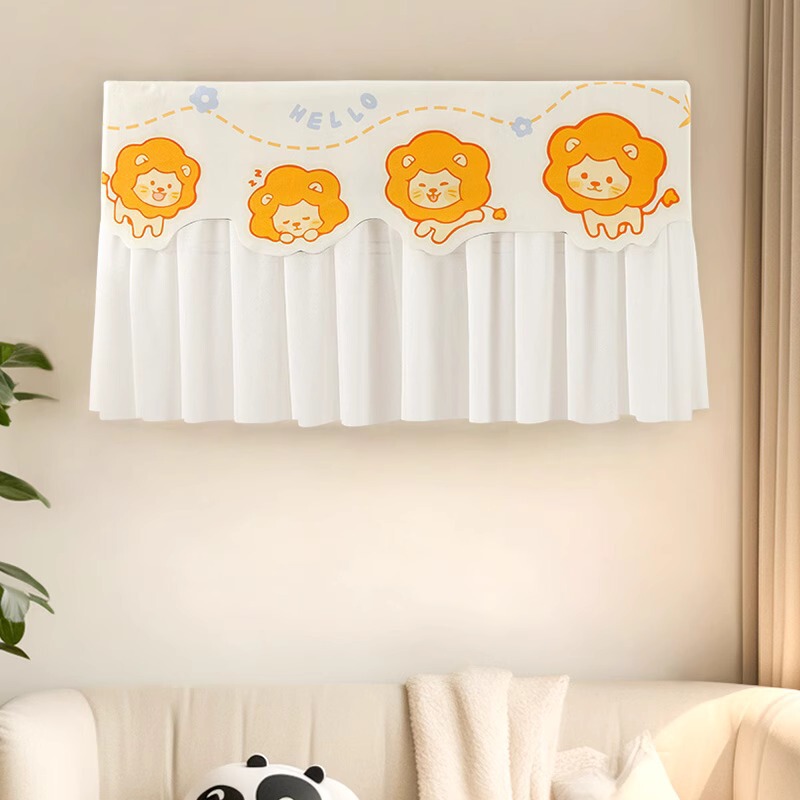 Double Windproof Air Conditioner Anti-Direct Blow Wind Curtain Air Outlet Wind Curtain Hanging Air Conditioner Dustproof Air Conditioner Cover Universal