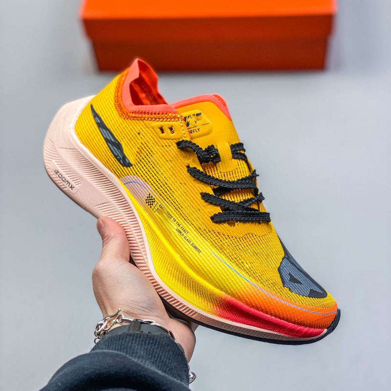 Pure Original Vaporfly 2 Running Shoes, Marathon Carbon Plate Sports Running Shoes, Lightweight, Breathable, Cushioning, Casual Shoes for Men and Women
