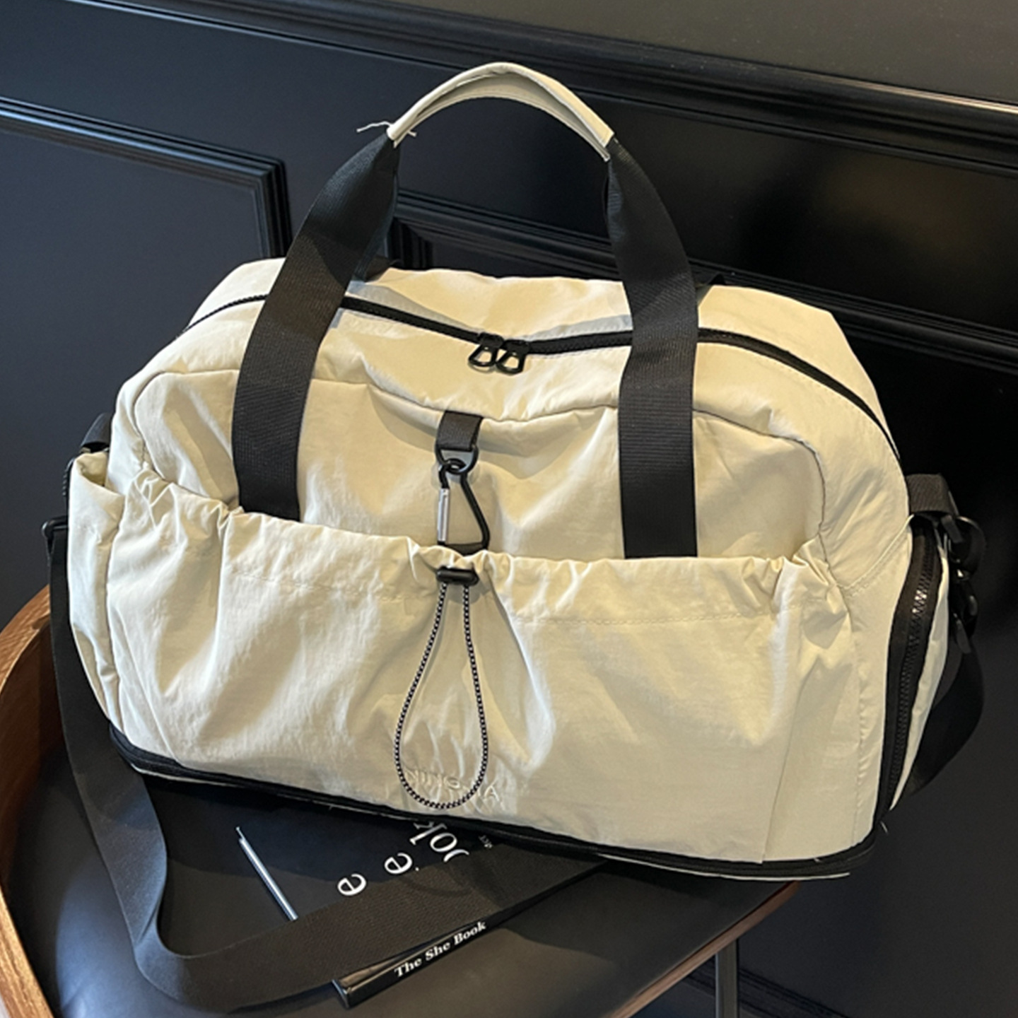 Large-Capacity Short-Distance Travel Bag for Women, Dry and Wet Separation Sports Fitness Bag, Travel Storage Luggage Bag, Business Trip Commuter Bag