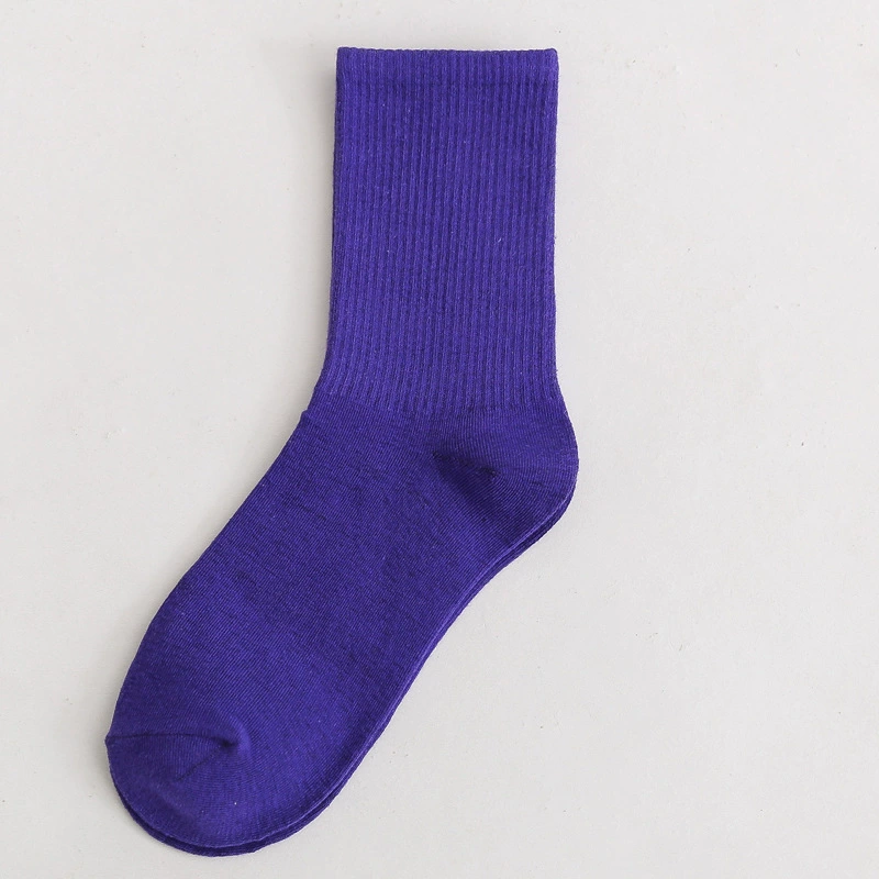 Mid‑length cotton socks, mid‑calf unisex, absorbent and odor‑resistant, cotton or thin velvet option