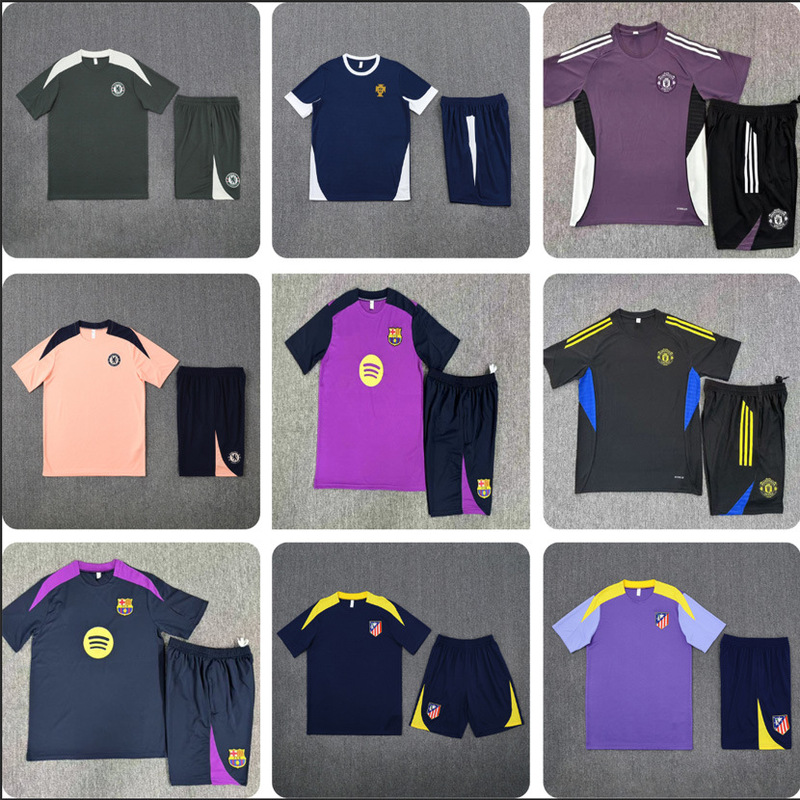 New Sports Short-Sleeved Training Uniform Jersey Portugal Paris England German Racing Football Uniform Dropshipping