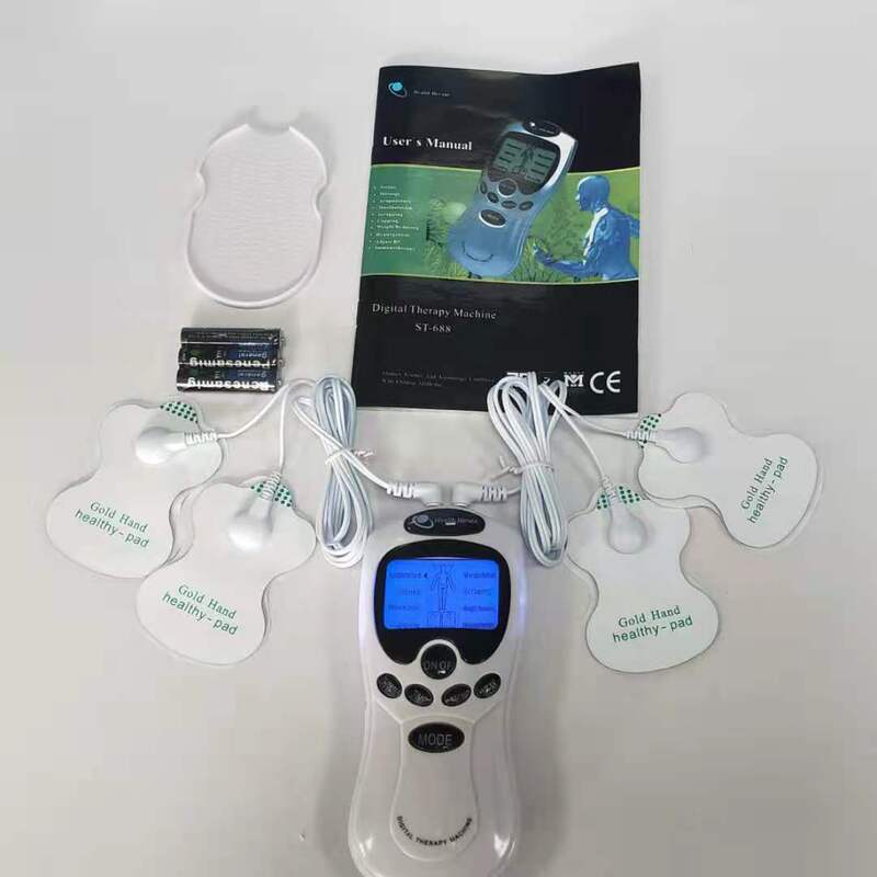クロスボーダー専用ブルースクリーンダブルホールデジタル経絡マッサージ器家庭用ミニマッサージ器パルス理学療法器卸売り|undefined
