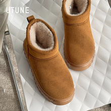 优调高帮棉鞋女士冬季2024新款厚底外穿包跟棉拖保暖加绒加厚防滑