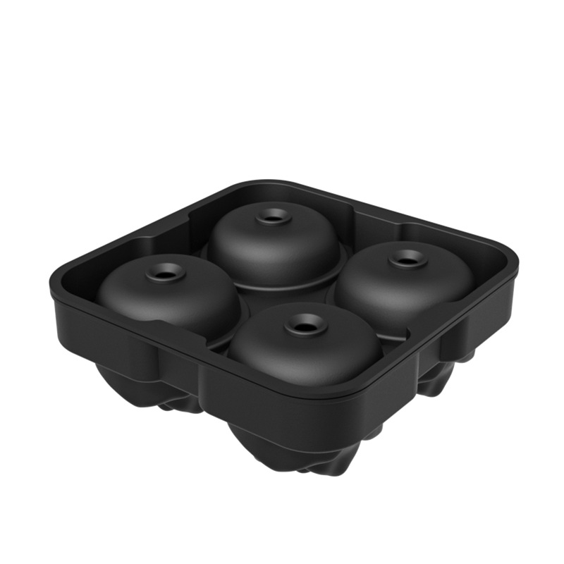 Molde de silicona hielo hockey Rosa bandeja de hielo 4 rejilla bandeja de hielo de silicona cóctel molde de hielo Rosa molde de cubo de hielo