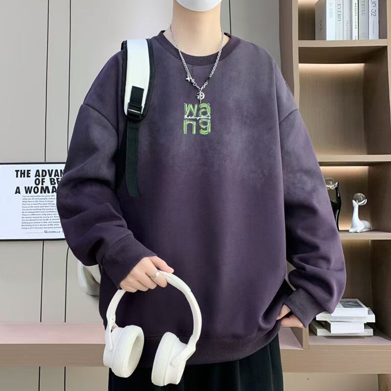 Sweatshirt Boys Trendy Loose Long-Sleeved Student Single Wear Spring and Autum Gradient Thickeneded Youth American Fashion Brand Clothes