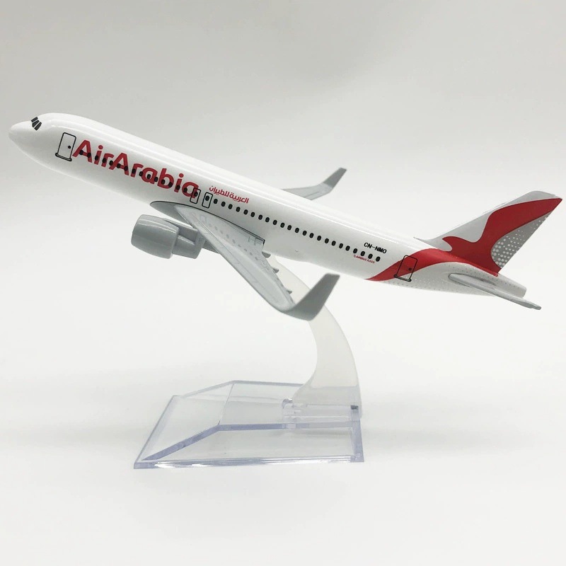 Modelo de avión de simulación de la serie A320 de la aviación extranjera con aleación de tren de aterrizaje