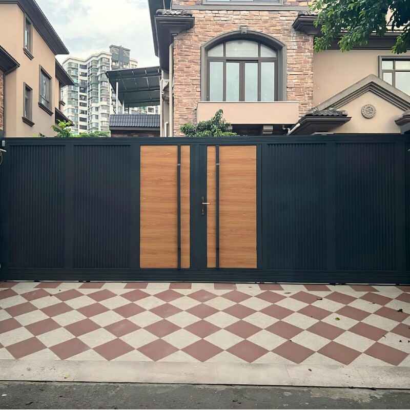 Source Factory Aluminum Alloy Courtyard Gate Villa Garden Electric Sliding Door Self-Built House Electric Door Modern Minimalist Source Factory Aluminum Alloy Courtyard Gate Villa Garden Electric Sliding Door Self-Built House Electric Door Modern Minimalist
