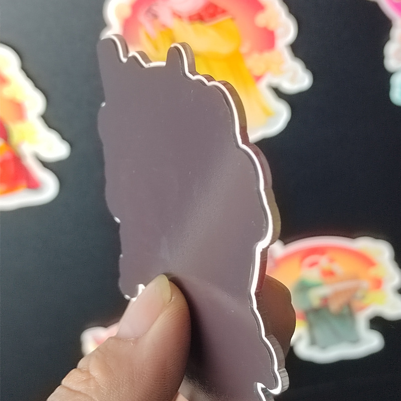 조디악 7CM 대형 마그네틱 아크릴 냉장고 스티커 맞춤형 DIY 특수 모양의 국가 패션 창조적 인 마그네틱 스티커