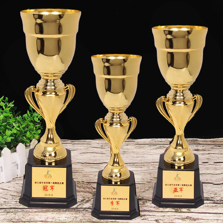 Trofeo metálico de recuerdo para eventos de celebración universales, premio para reuniones anuales, trofeo empresarial, trofeo de cinco estrellas
