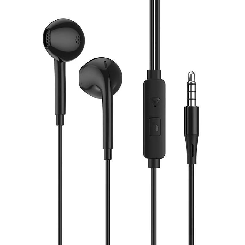 3.5 auriculares con cable de orificio redondo tipo c semi-in-in HD teléfono móvil con marca auricular fábrica al por mayor