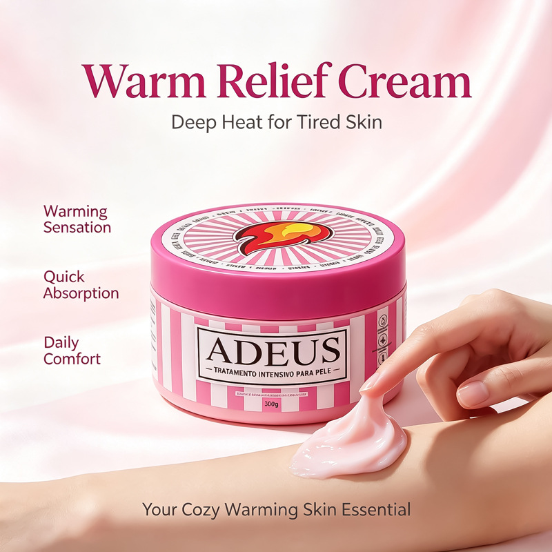 Cross-Border Exclusive Supply of Multi-Functional Thermal Cream Adeus Heating Body Cream, Popular in the English Market, in Stock