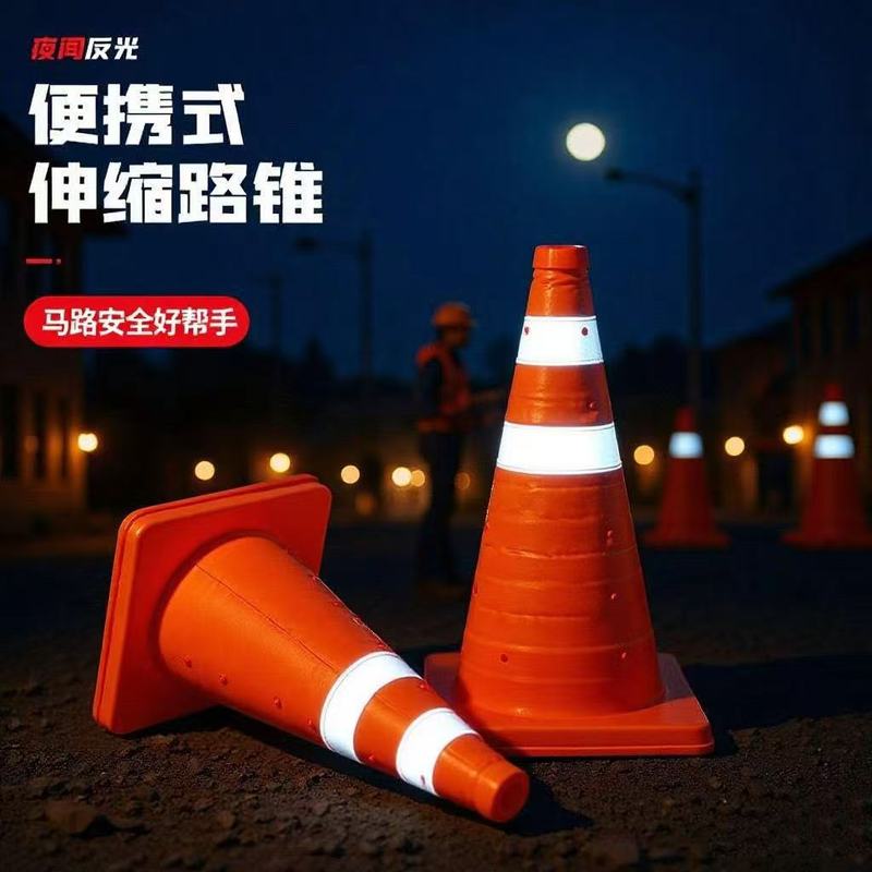 伸縮路錐反射路錐防水雪餅桶携帯車載交通隔離バリケード折り畳みバリケードメーカー|undefined