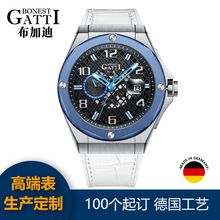 德国品牌布加迪手表商务防水夜光时尚男士机械表支持贴牌定制打样