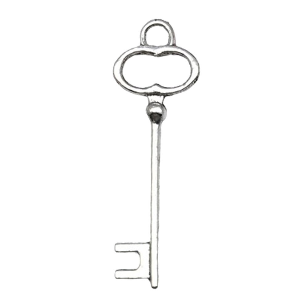 Bricolaje accesorios de la joyeria 1 accesorios retro amor hecho a mano plata antigua pequeña llave joyeria pequeño colgante Accesorios
