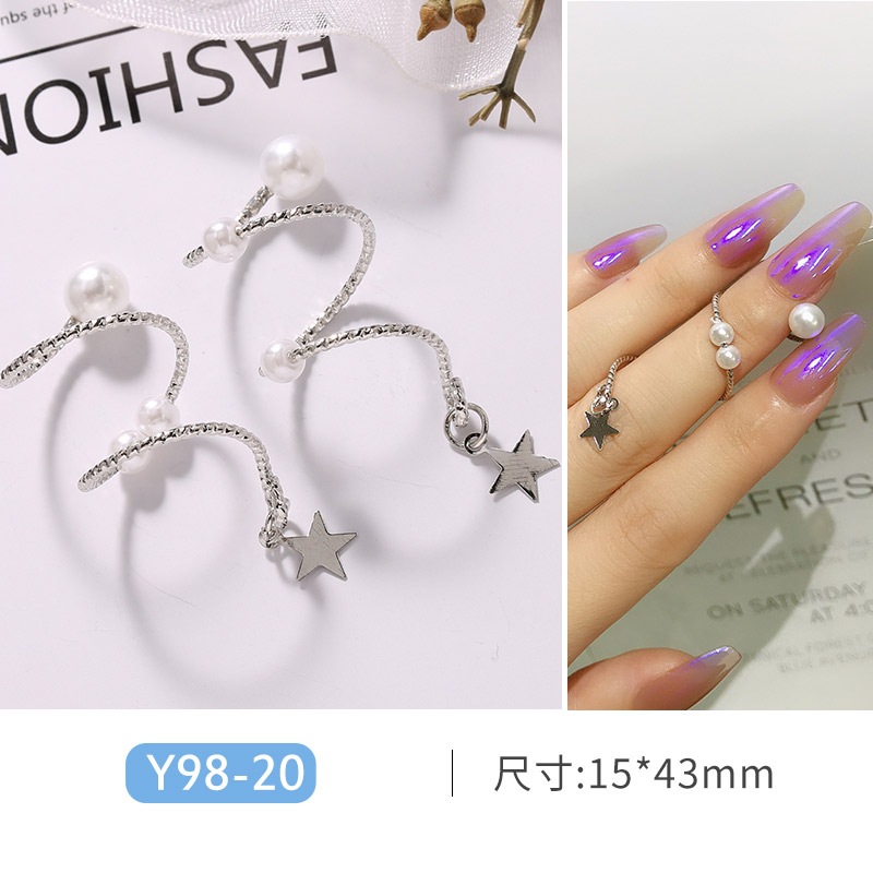 Joyería de circonio para decoración de uñas, lazo para decoración de uñas, aleación de diamantes, perla, joyería de diamantes, accesorios de decoración de libros rojos pequeños, venta al por mayor