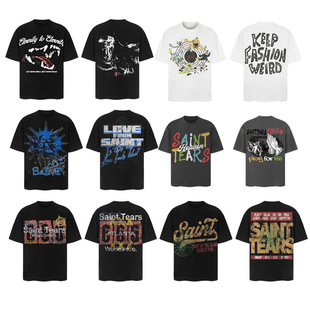 saint vintage��ʽ�߽֌���vtg����T����ӡ��tee��ĸ�����w�����^