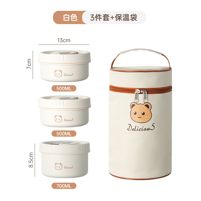 A06 microondas cocina de almuerzo 304 aislamiento de acero inoxidable caja de almuerzo de calentamiento de microondas estudiantes de oficina sellado caja de almuerzo