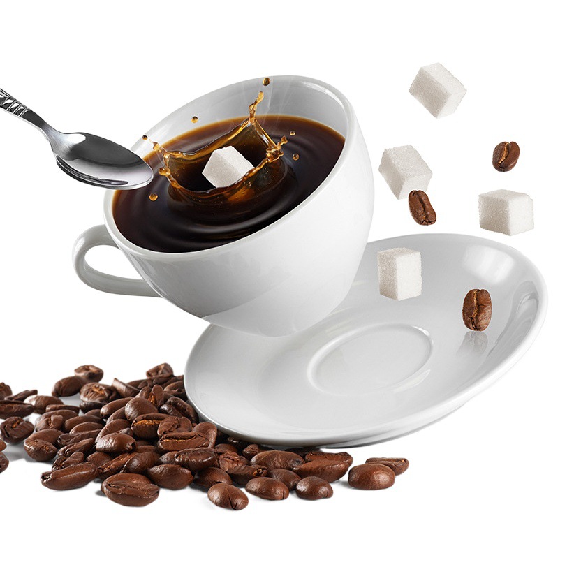 Taza de café de cerámica traje blanco taza de desayuno té de la tarde comida occidental taza de leche regalo del hogar taza de café italiano