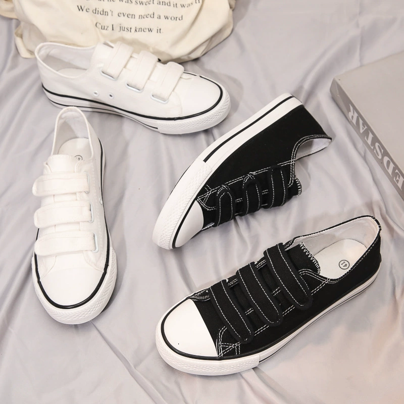 INS парусиновая обувь в Корейском стиле, Мужская обувь в стиле Харадзюку, Тканевая обувь на липучке, универсальная удобная повседневная обувь на плоской подошве, студенческие кроссовки