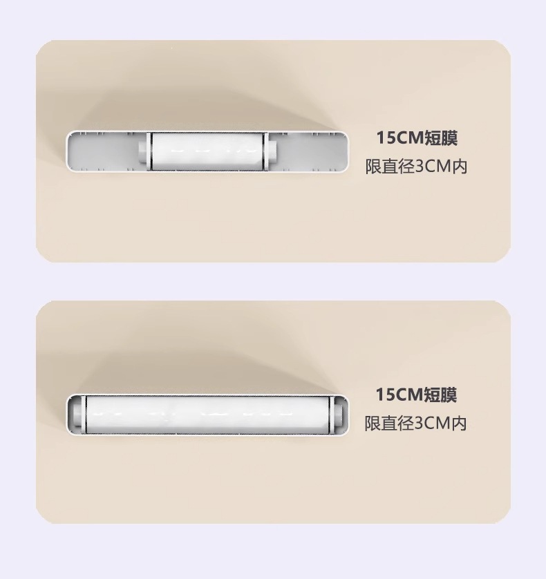 Magnetic Wall-Mount Cling Film Cutter Dual-Direction Sliding Blade Kitchen Foil Dispenser Box in use