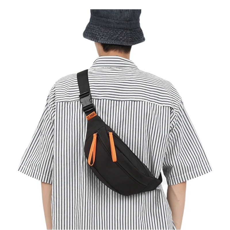 New Korean-Style Large-Capacity Men's Waist Bag, Fashionable Women's Chest Bag, Women's Shoulder Crossbody Bag, Mobile Phone Bag