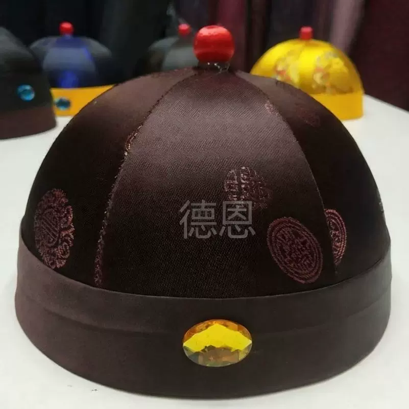 寿帽男寿帽子男死人帽老人寿衣全套配件白事殡葬用品福寿五福随葬