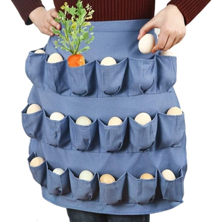Egg collection apron 鸡蛋裙 鸡蛋收集围裙 18口袋捡鸡蛋围裙