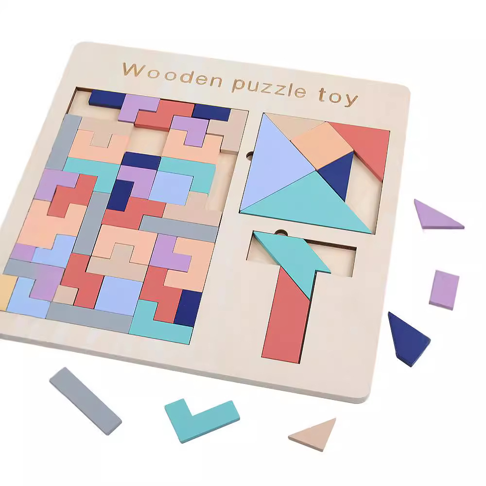 Rompecabezas DE LOS NIÑOS juguetes educativos inteligencia desarrollo cerebro educación temprana niños niñas Tetris bloques construcción