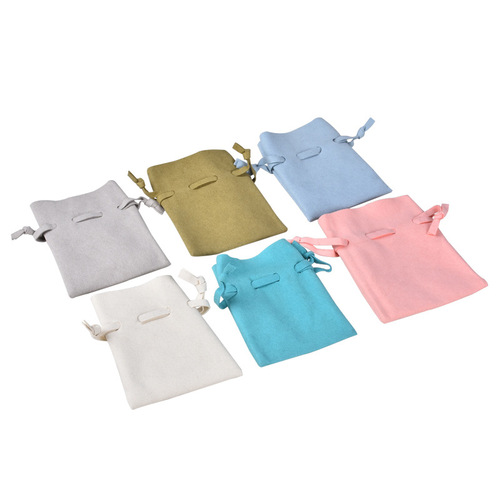 High-end jewelry pouches snap-button bags velvet pouches delicate velvet ring necklace accessory storage bags earring bags