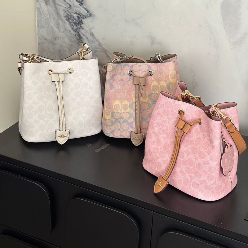 Coco Chanel 25 new ROWAN bucket bag, vintage floral print, drawstring tote bag, shoulder bag, handbag, and underarm bag for women Coco Chanel 25 new ROWAN bucket bag, vintage floral print, drawstring tote bag, shoulder bag, handbag, and underarm bag for women