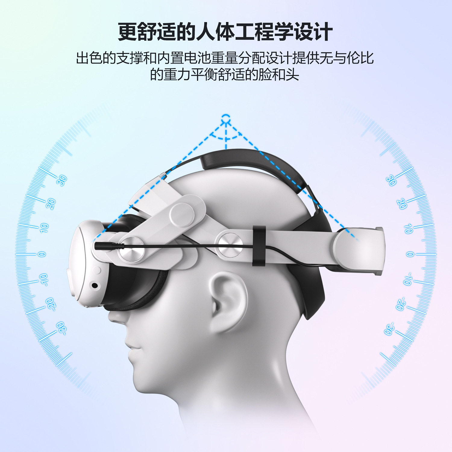 Meta Oculus Quest 2 3 accesorios Elite cabeza desgaste ajustable VR gafas recargables 10000mAh