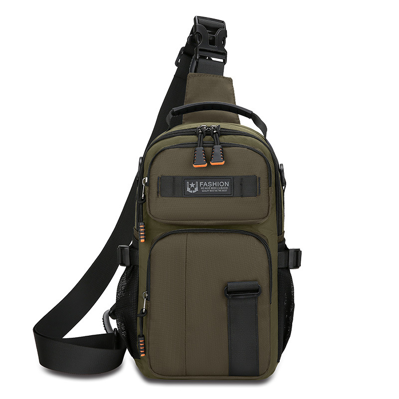 Nuevo bolso de pecho casual para hombres, función deportiva al aire libre, personalidad, mochila de hombro, mochila portátil de gran capacidad.