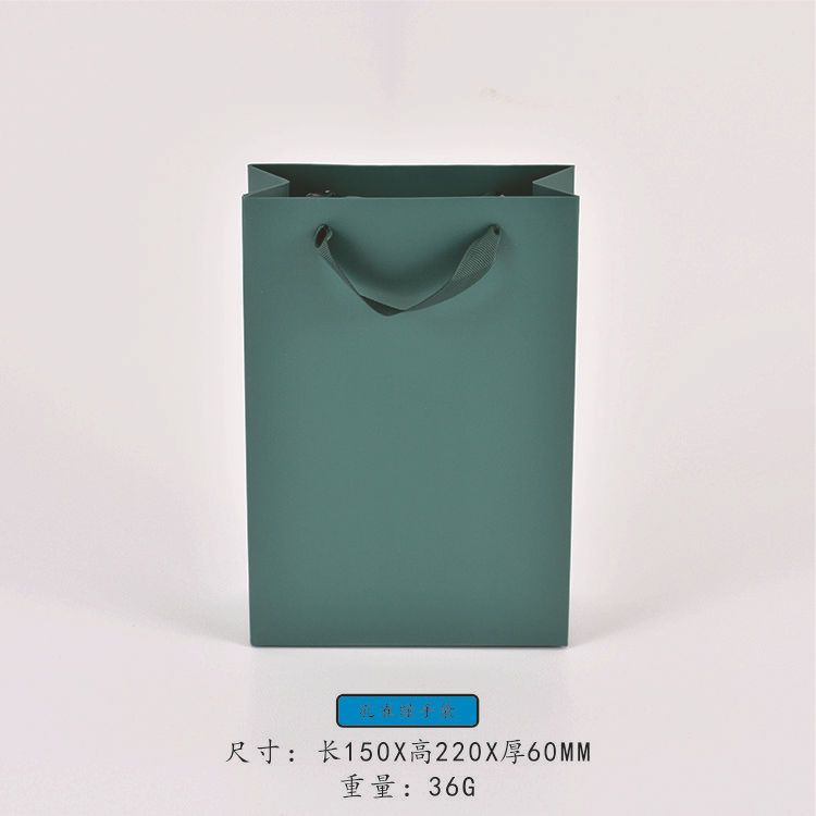 孔雀绿手提袋金银珠宝首饰纸袋特种纸袋 现货批发手袋耳坠耳环项