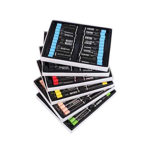 Dankelin heavy color oil pastel watercolor pen painting second generation oily pastel washable colorful stick oil pastel